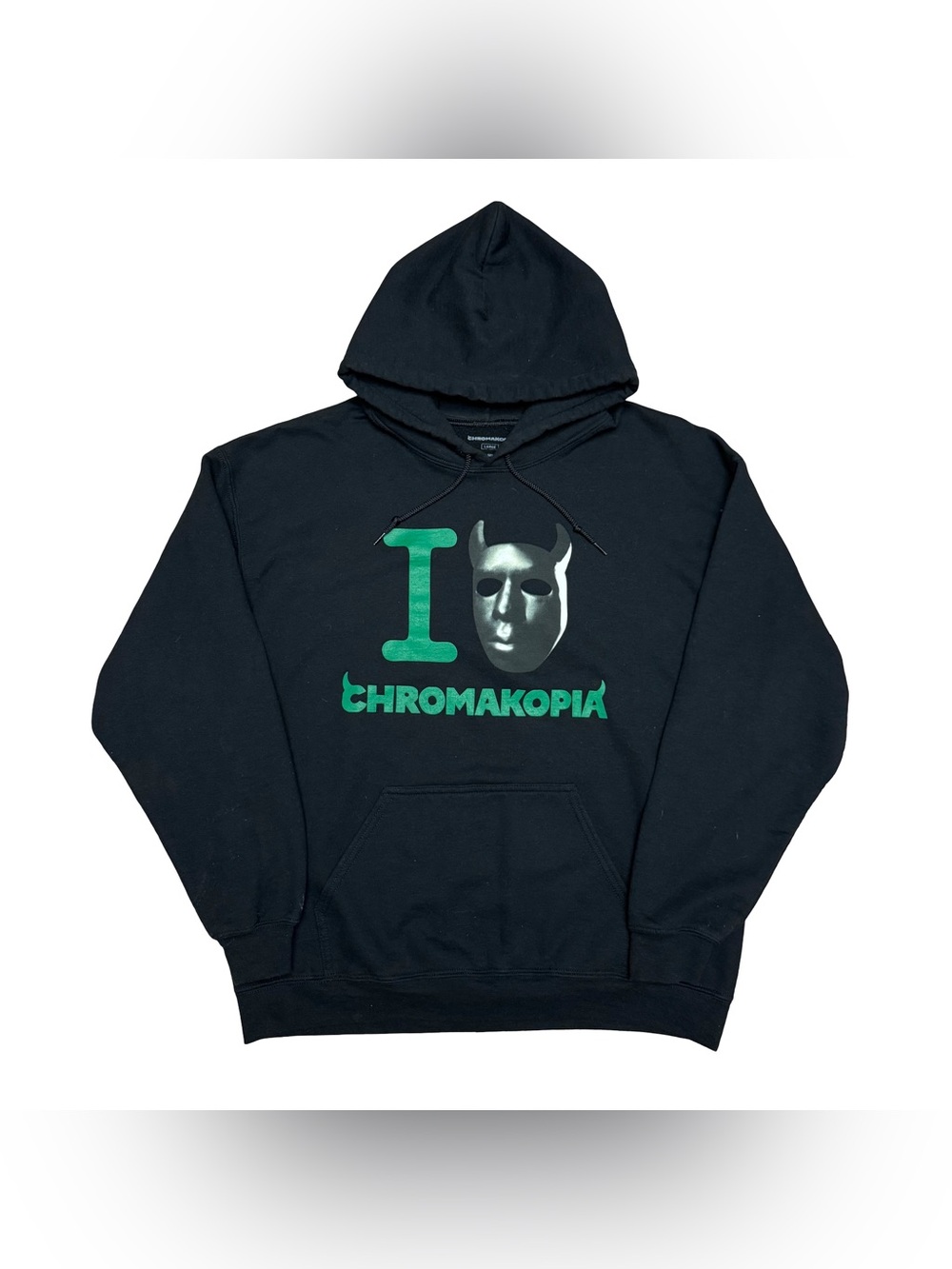 Tyler, the Creator I Love Chromakopia Mask Hoodie Black Large